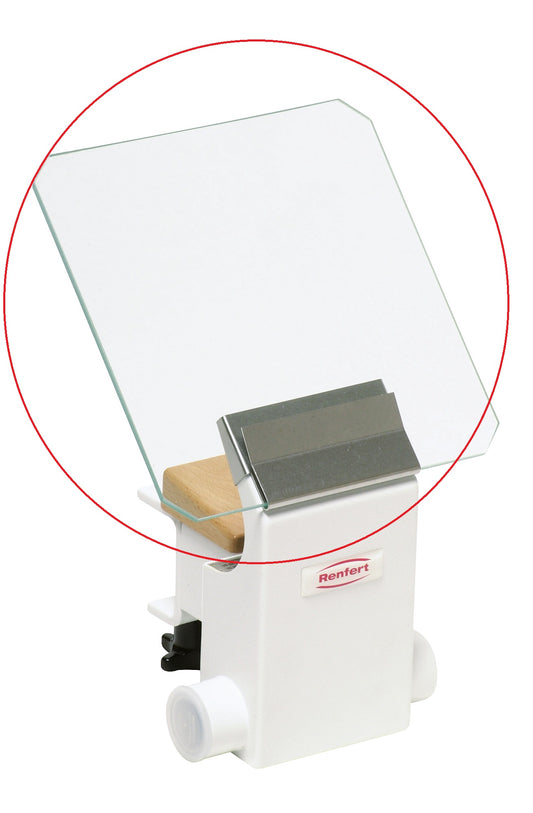 Renfert Glass shield with holder (for suction mouth)