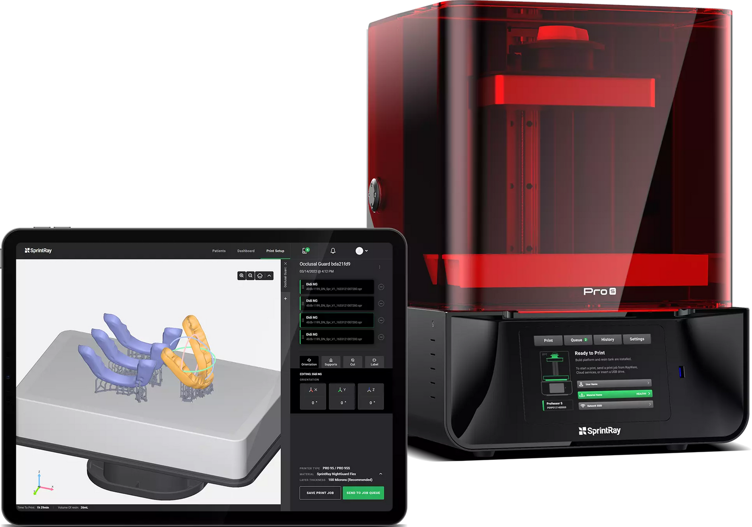 sprintray pro 3D printer cloud software