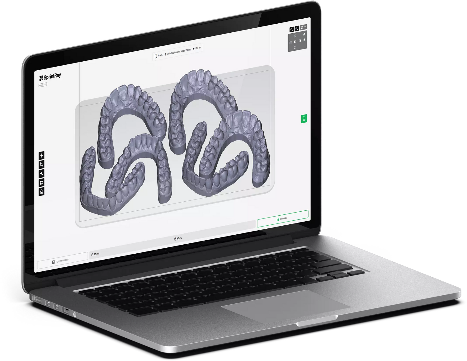 sprintray pro 3D printer desktop software rayware